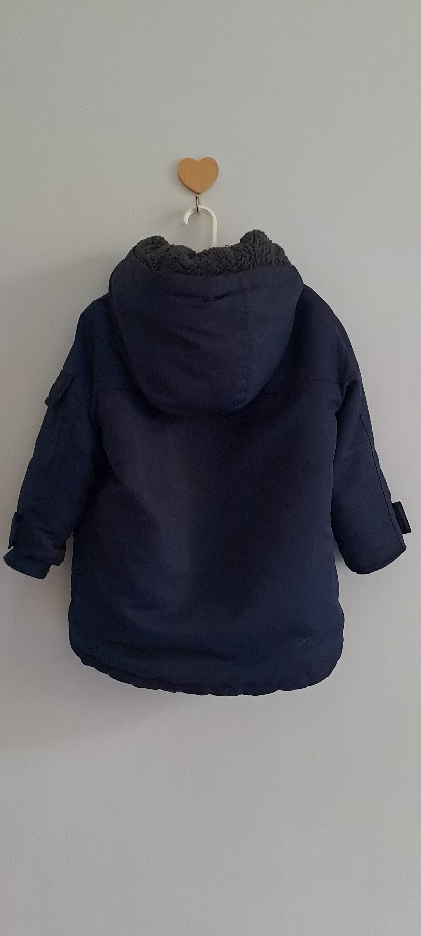 Woolworths Toddler Boys Navy Heavyweight Padded Parka Jacket 18-24 Months