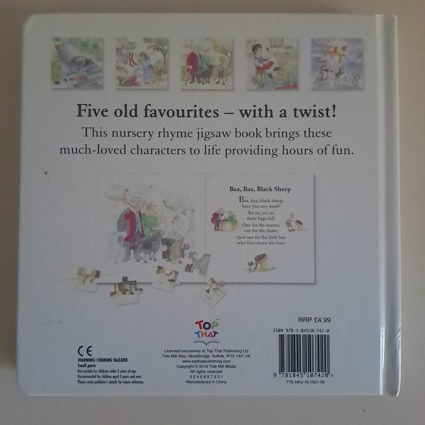 Top That! Nursery Rhyme Jigsaws: Incy Wincy Spider and Friends Board Book