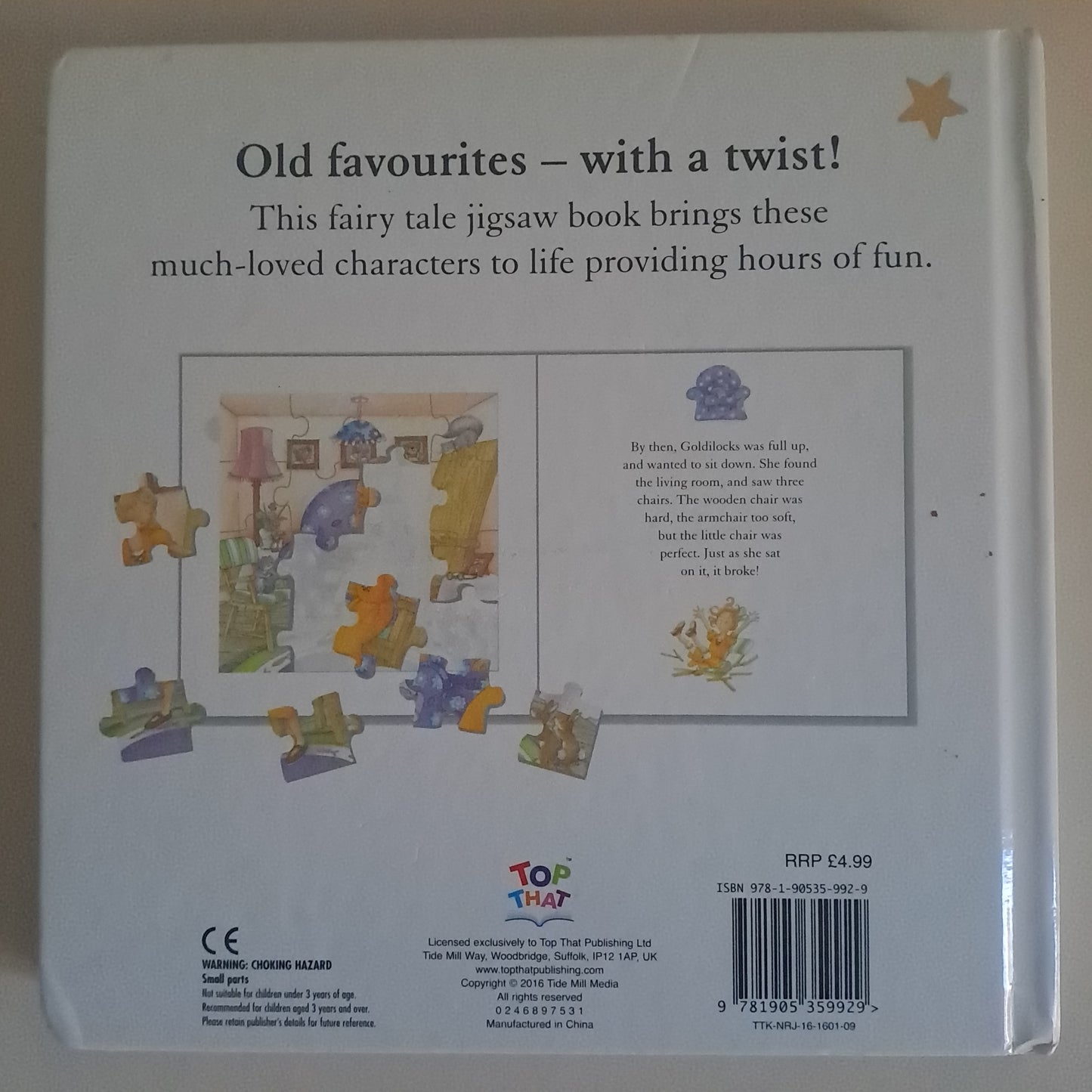 Top That! Fairy Tale Jigsaws: Goldilocks and the Three Bears Board Book