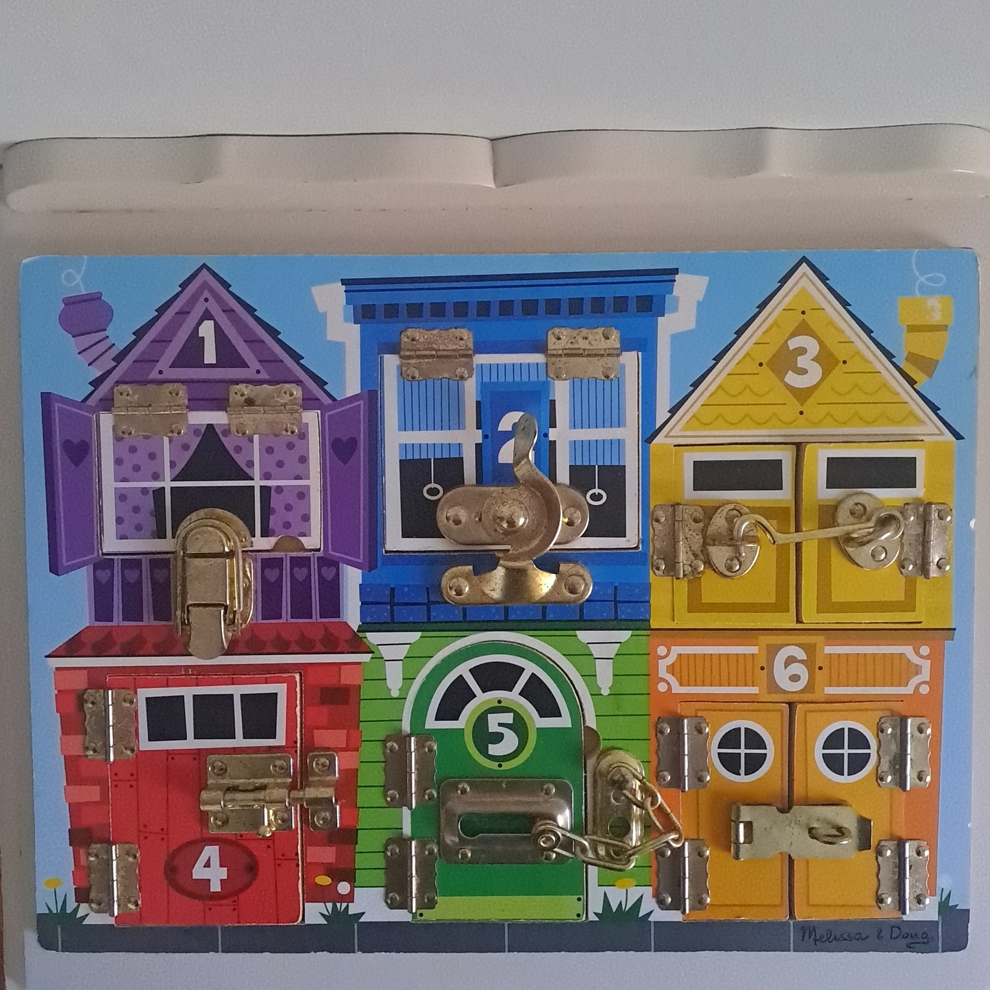 Melissa & Doug Latches Board Wooden Educational Activity Toy
