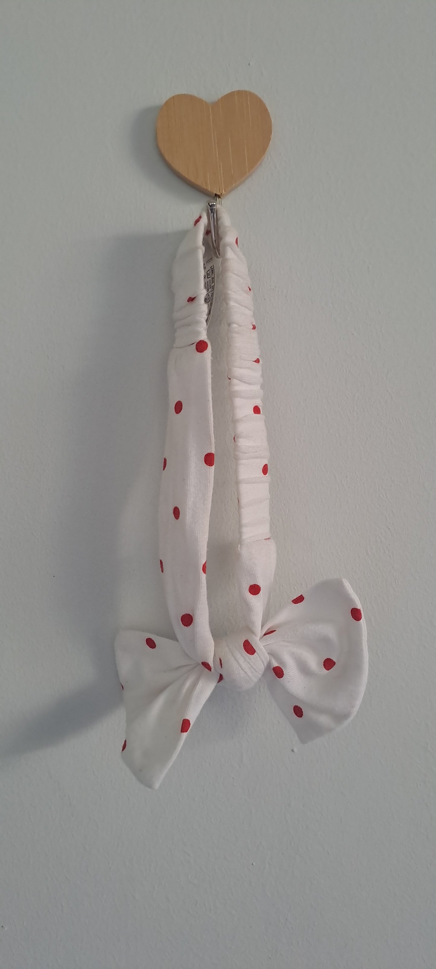 Woolworths Baby Girls White & Red Polka Dot Statement Bow Headband 12-18 Months