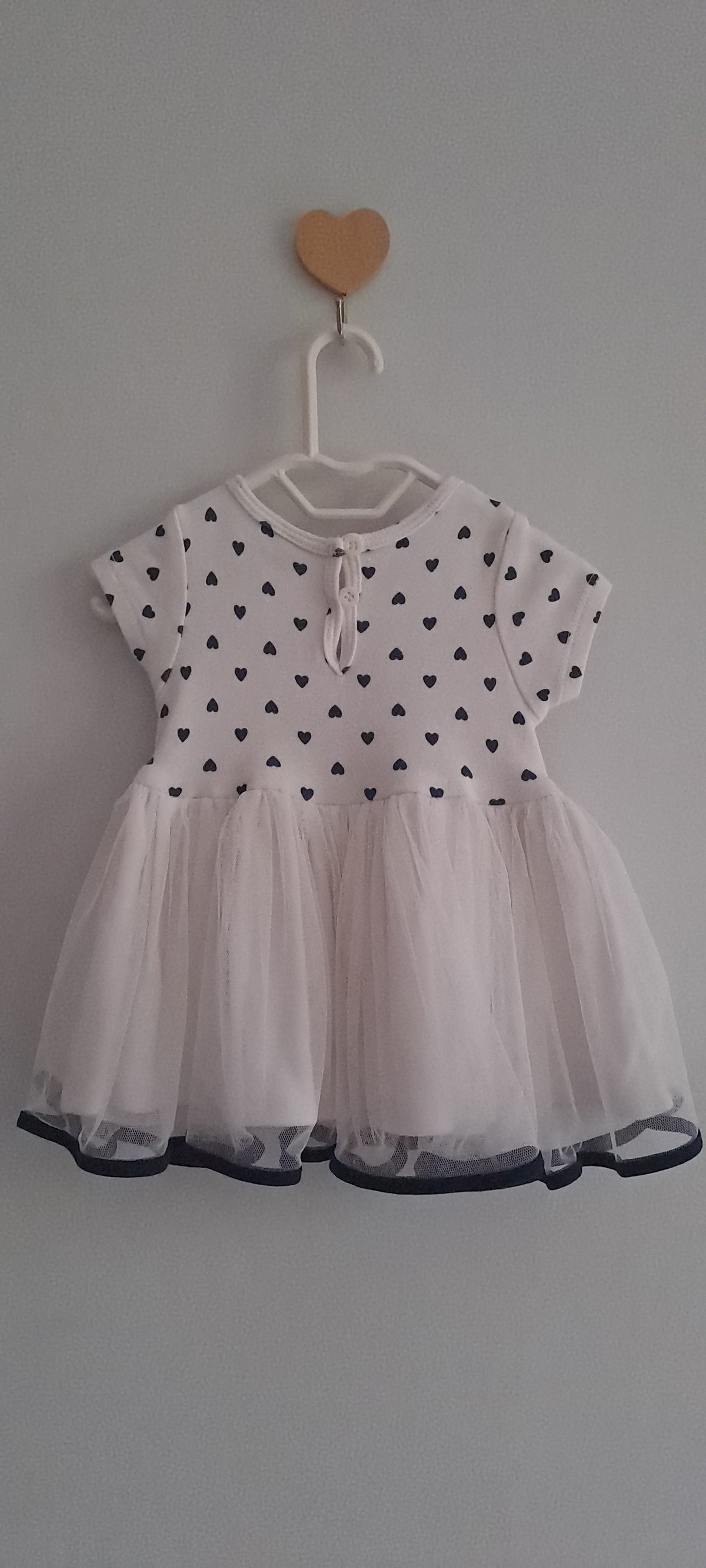 Naartjie Baby Girl Heart Print Tulle Dress & Matching Leggings Set 3-6 Months