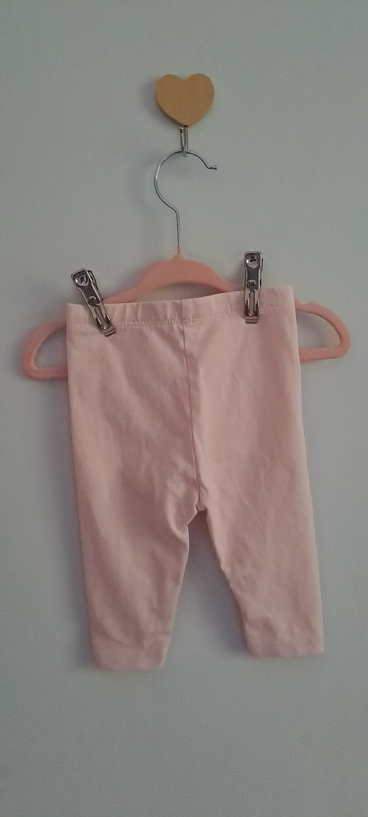 Woolworths Baby Girl Light Pink Classic Cotton Jersey Leggings (1-3 Months)