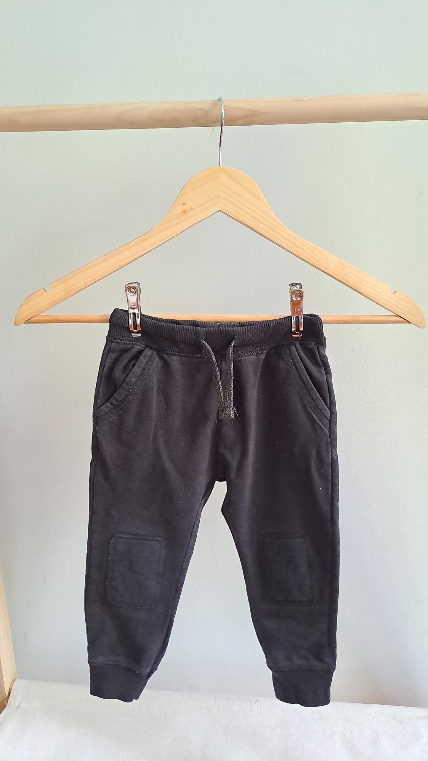 Zara Black Trackpants Cotton 18-24 months
