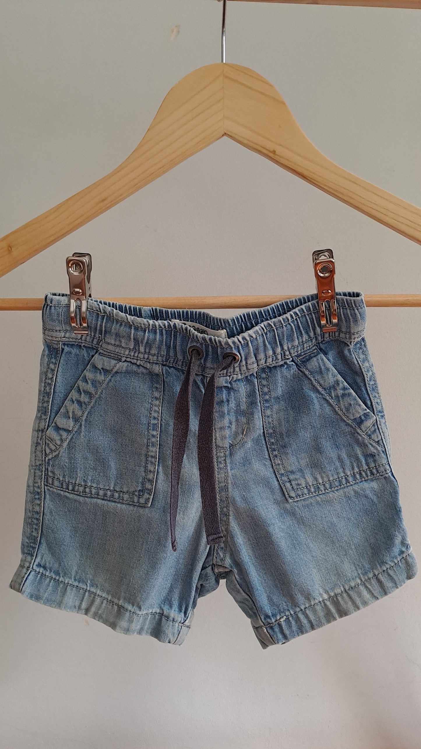 Country Road Soft Denim Shorts 12-18 months