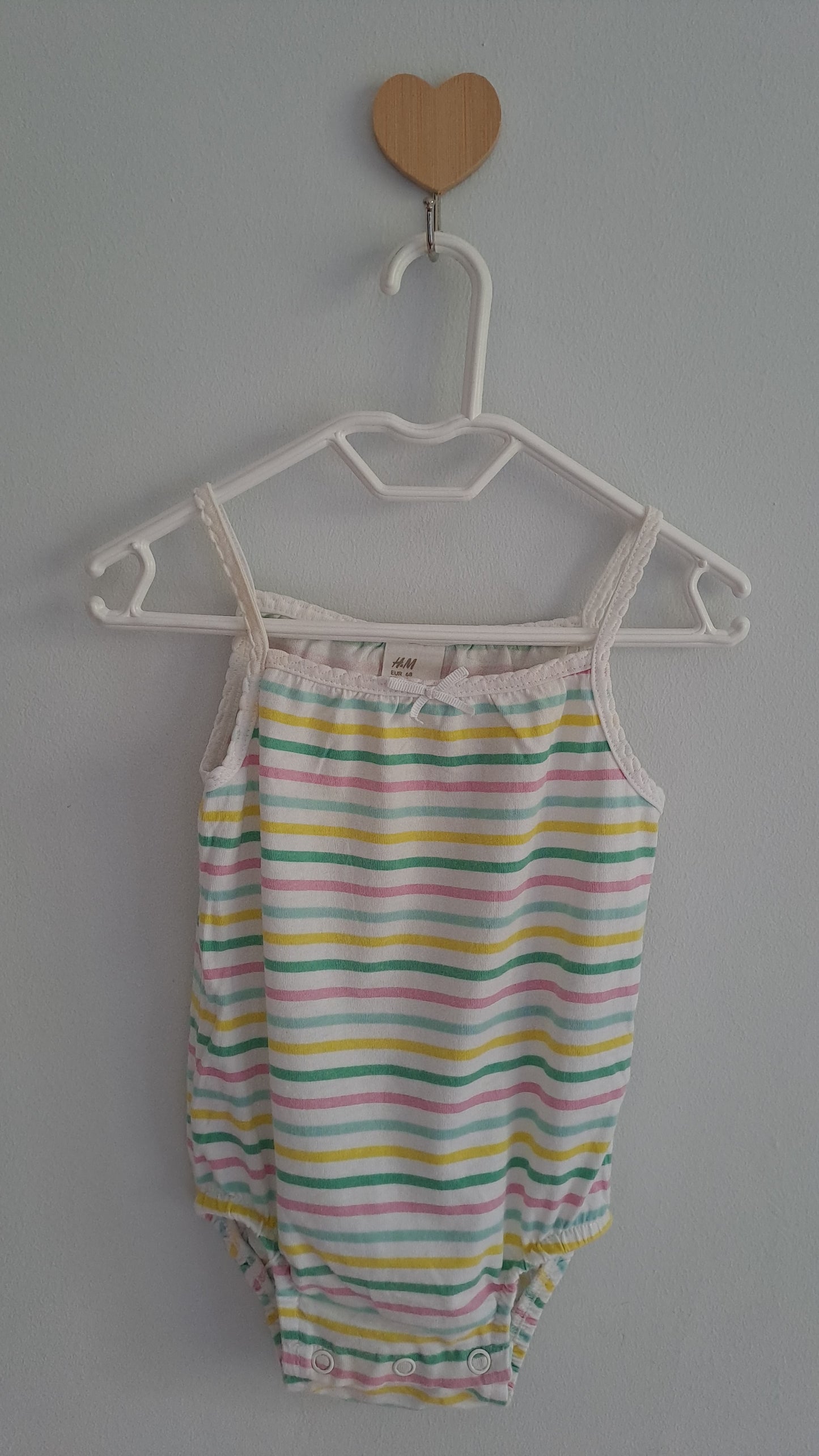 Pastel Striped Onesie H&M 4-6 Months