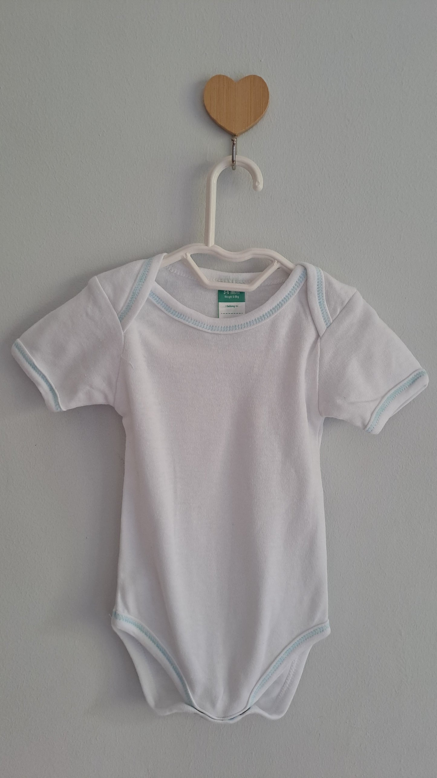 White Cotton Babygrow Ackermans 3-6 months