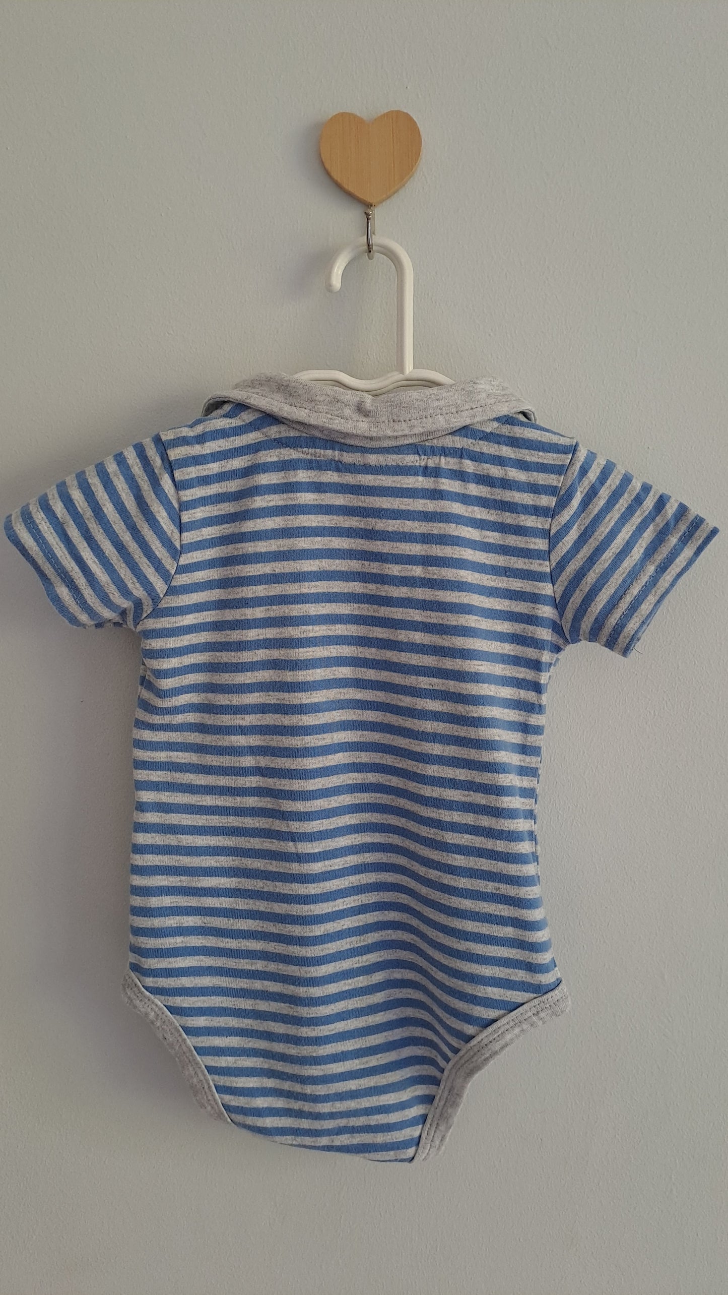 Striped Blue & Grey Babygrow Pick n Pay 3-6 Months