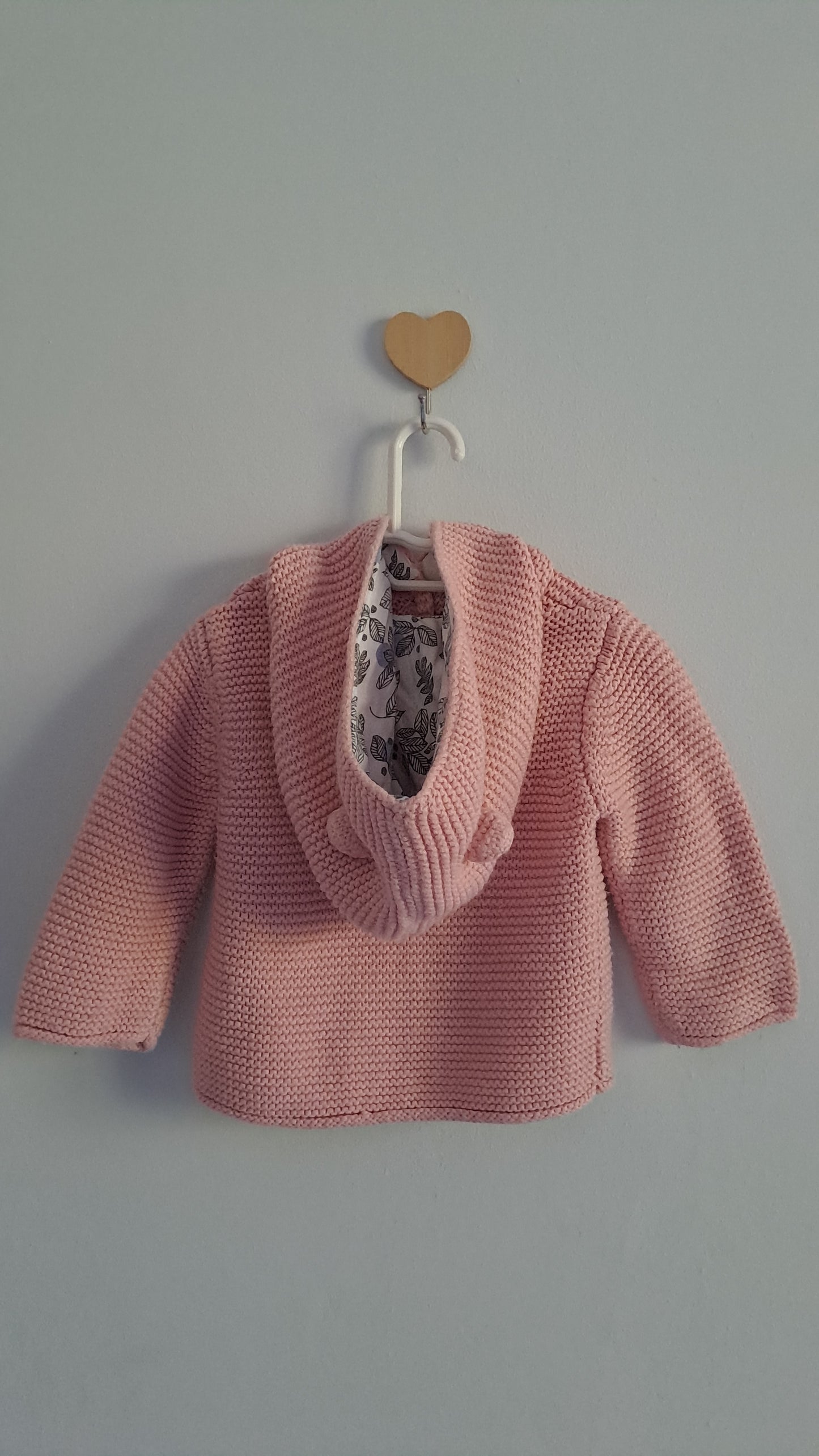 Knitted Pink Jersey Real Baby 3-6 Months