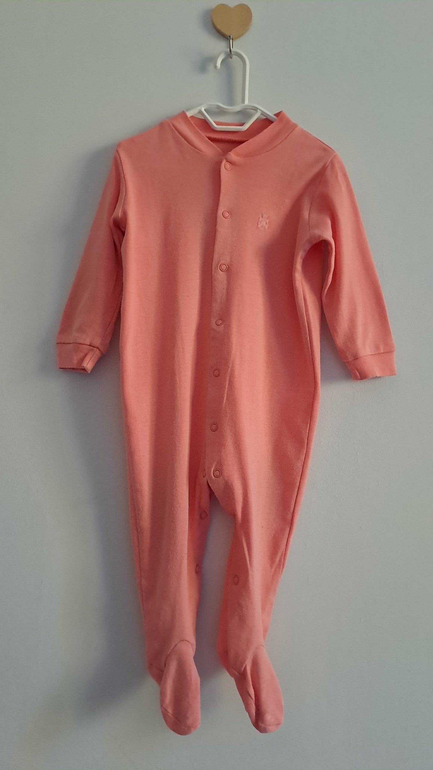 Plain Cotton Sleepsuit Woolworths 6-12 Months