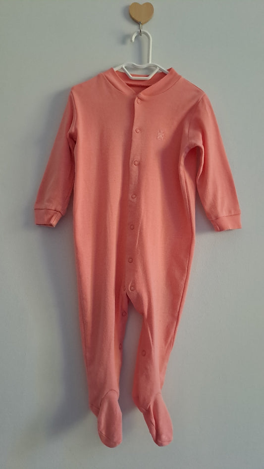 Plain Cotton Sleepsuit Woolworths 6-12 Months