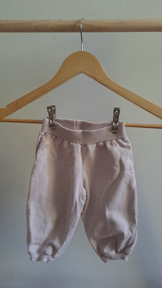 Light Pink Tracksuit Pants Elasticated Woolworths 6-12 Months