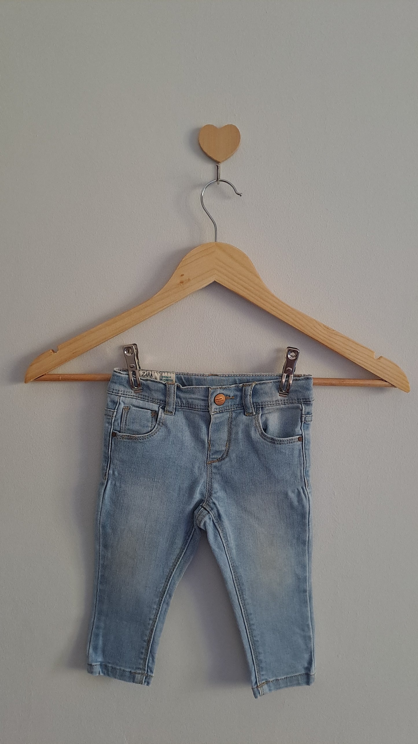 Lightwash Denim Girls Jean Zara 6-9 Months