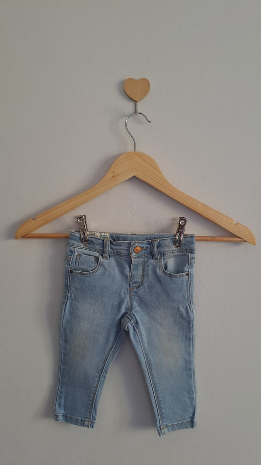 Lightwash Denim Girls Jean Zara 6-9 Months