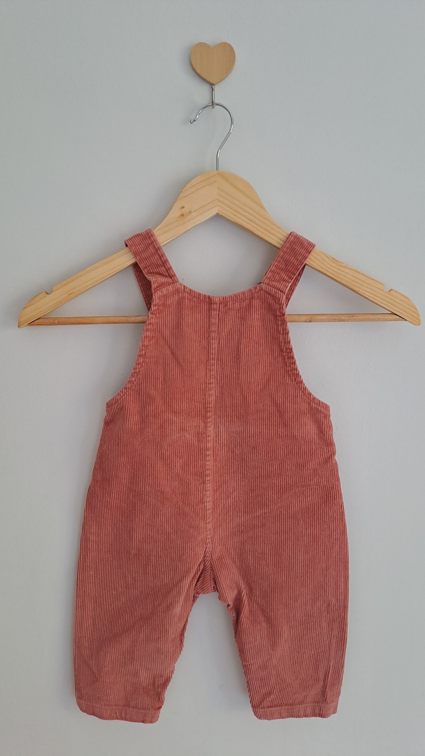 Woolworths Pink Bunny Corduroy Dungarees 6-12 Months