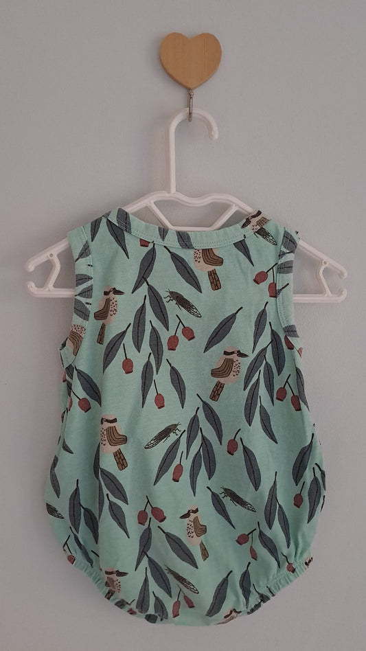 Blue Bird & Leaf Print Bodysuit Cotton On 0-3 Months