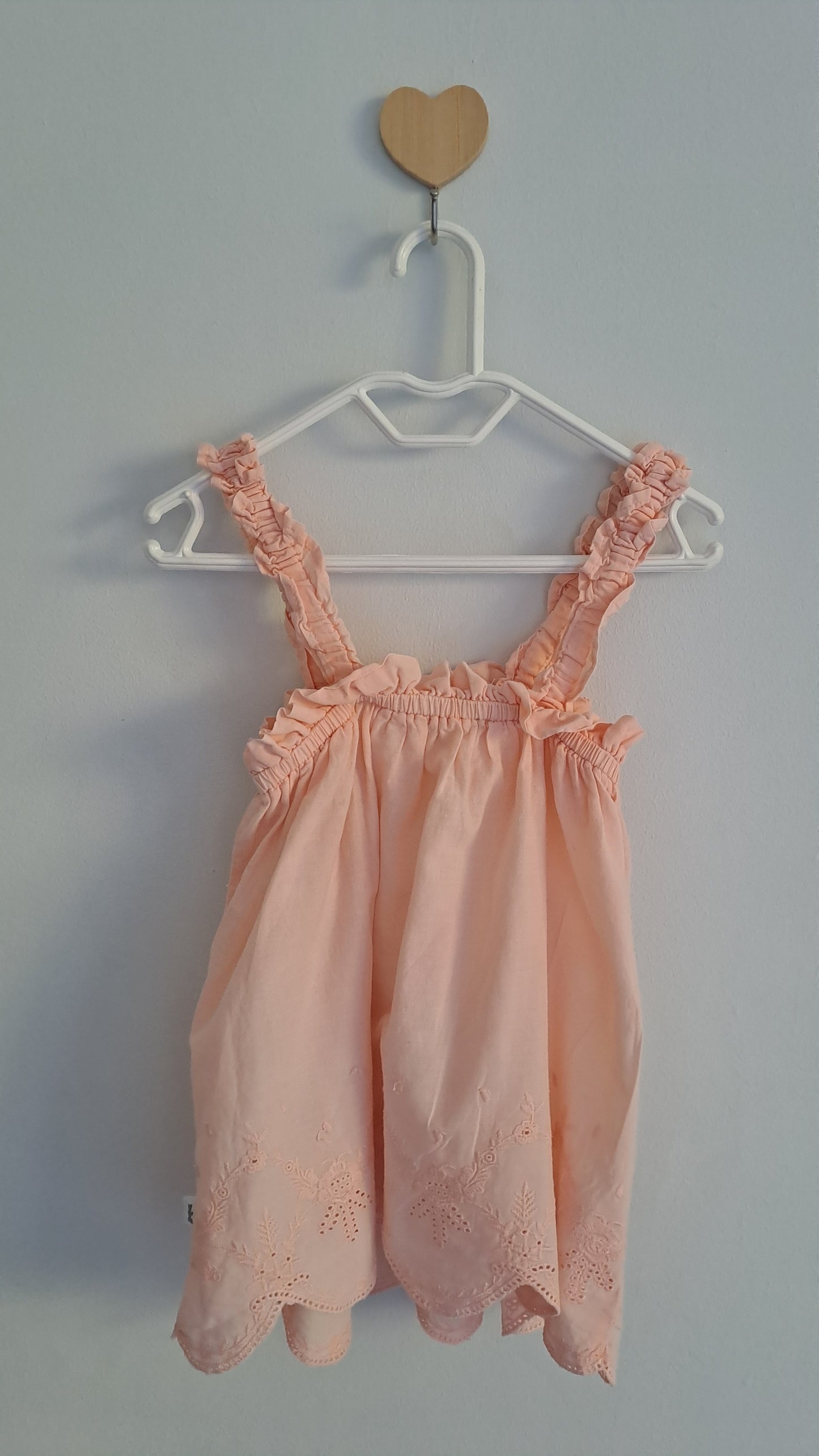 Peach Anglais Lace Playset Top & Pants  Woolworths 18-24 Months