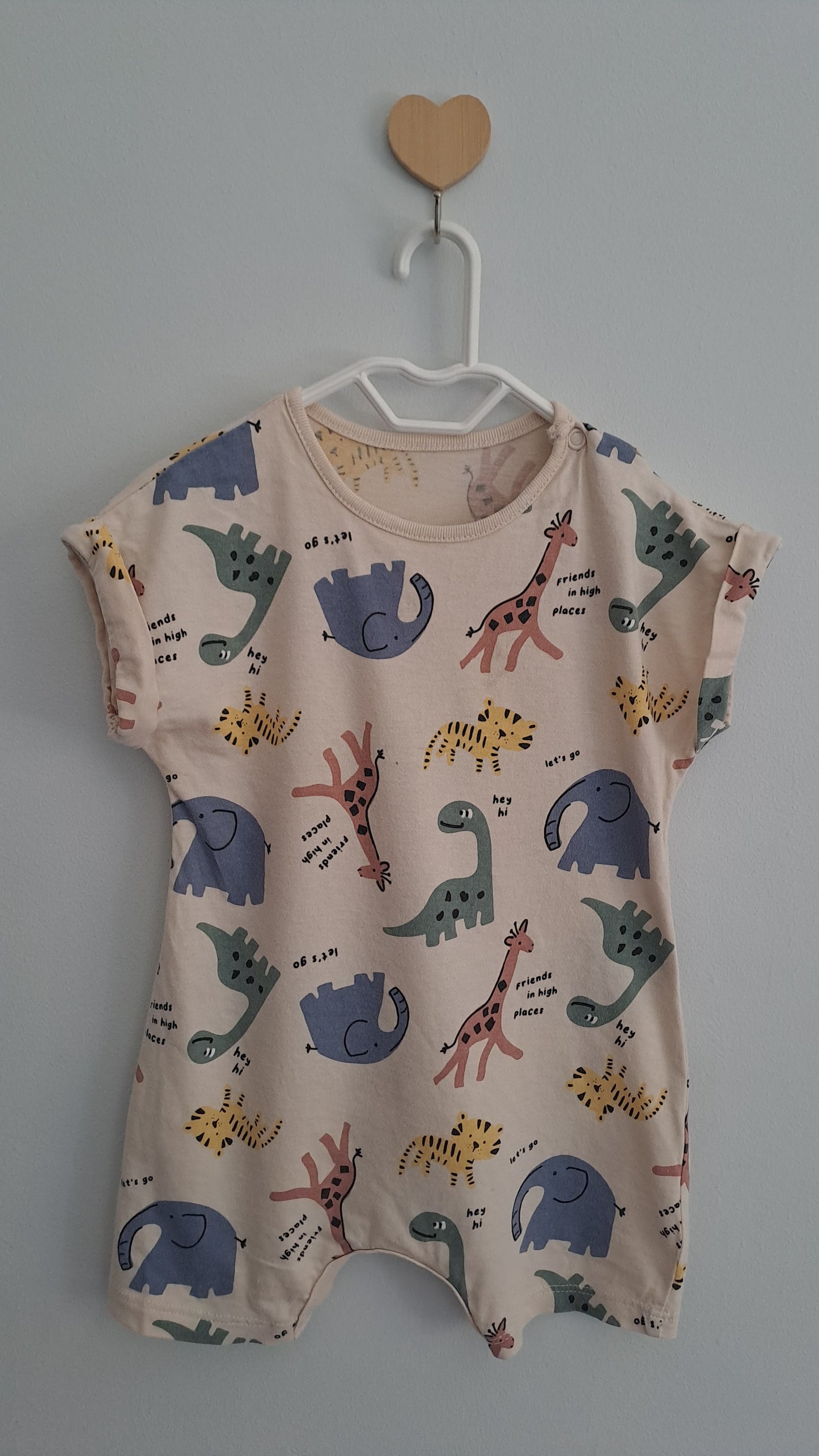 Woolworths Cotton Beige Safari Summer Romper 12-18 Months
