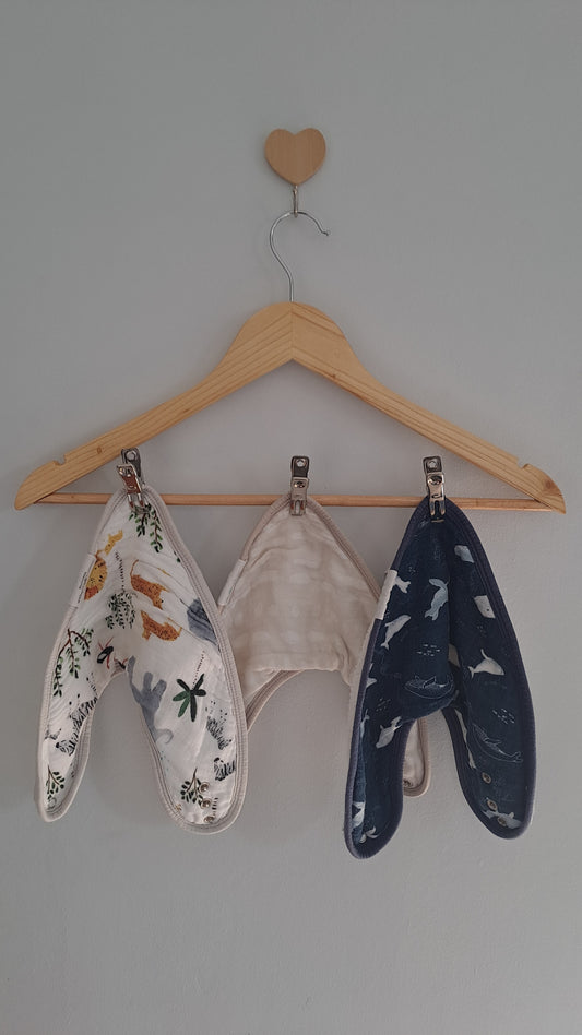 Loulou Lollipop Bandana Bibs Set of 3