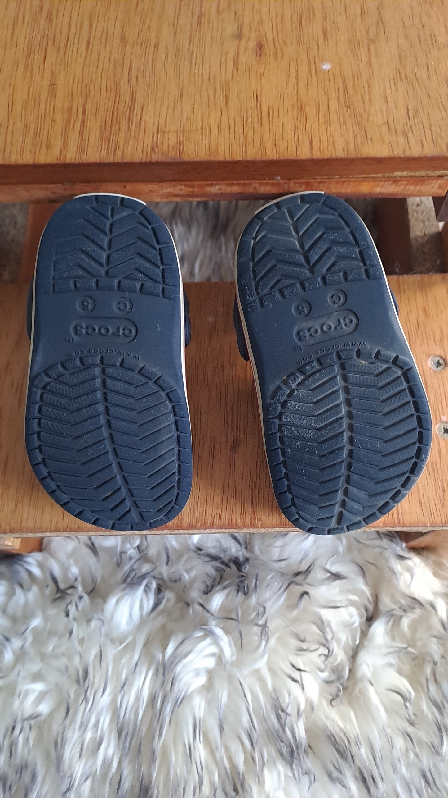 Crocs Navy Sandal Size 5 Toddler
