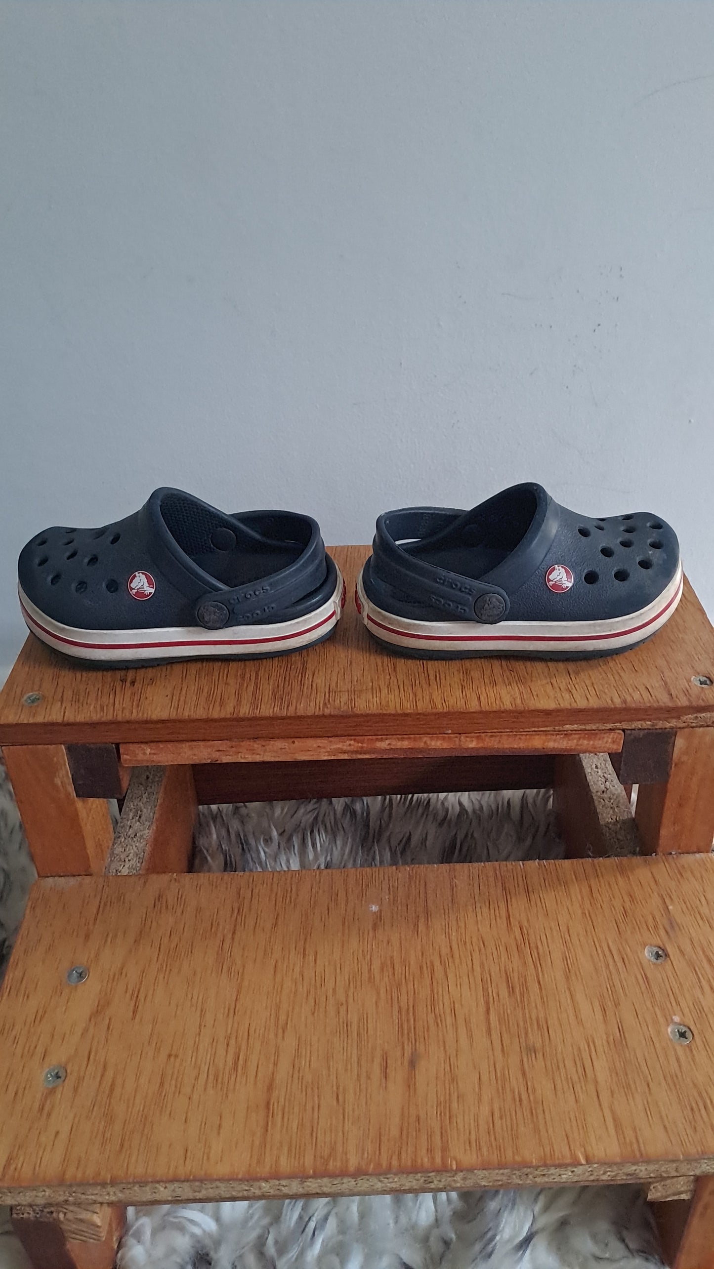 Crocs Navy Sandal Size 5 Toddler