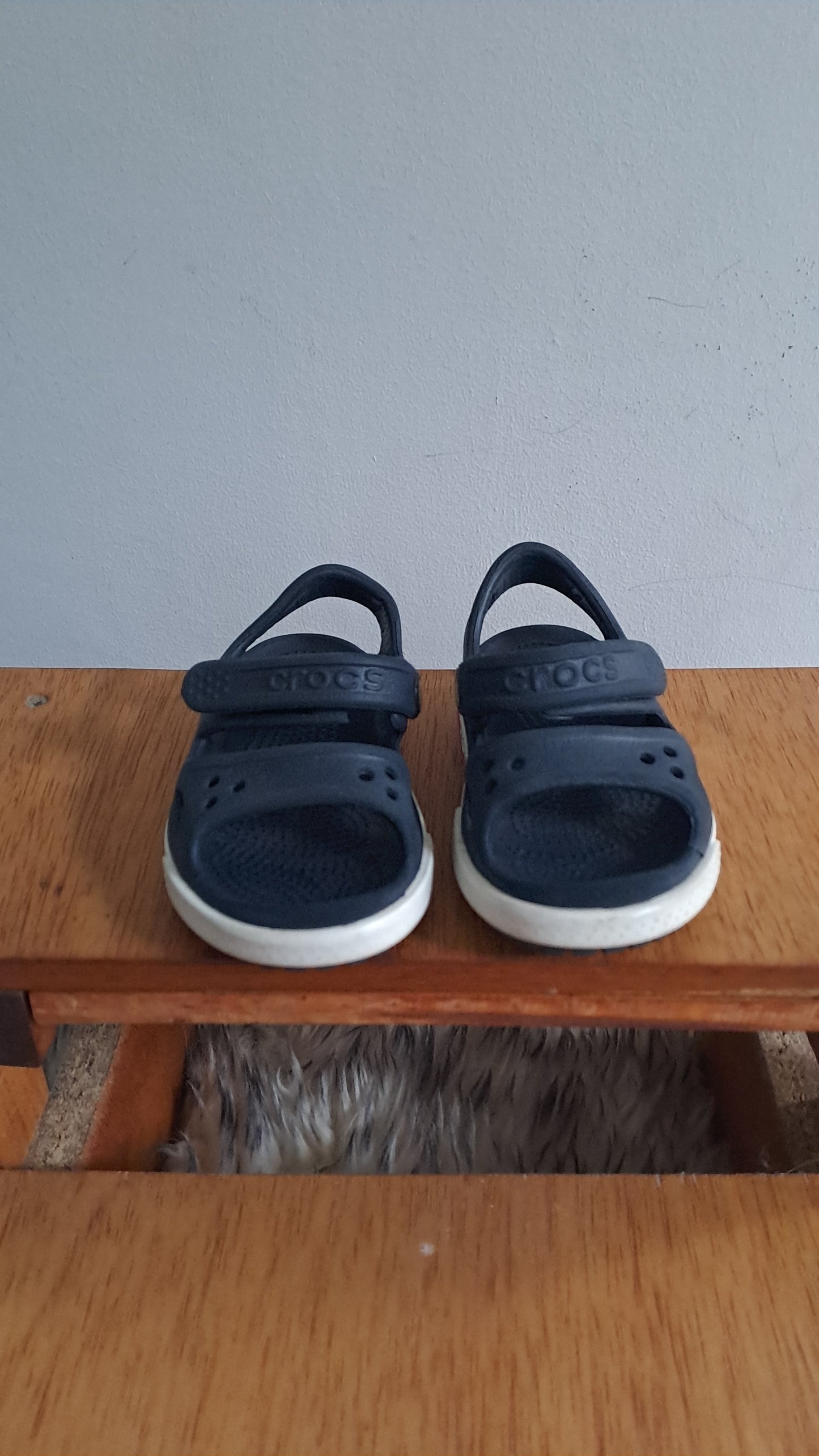 Crocs Navy Sandal Size 4 Toddler