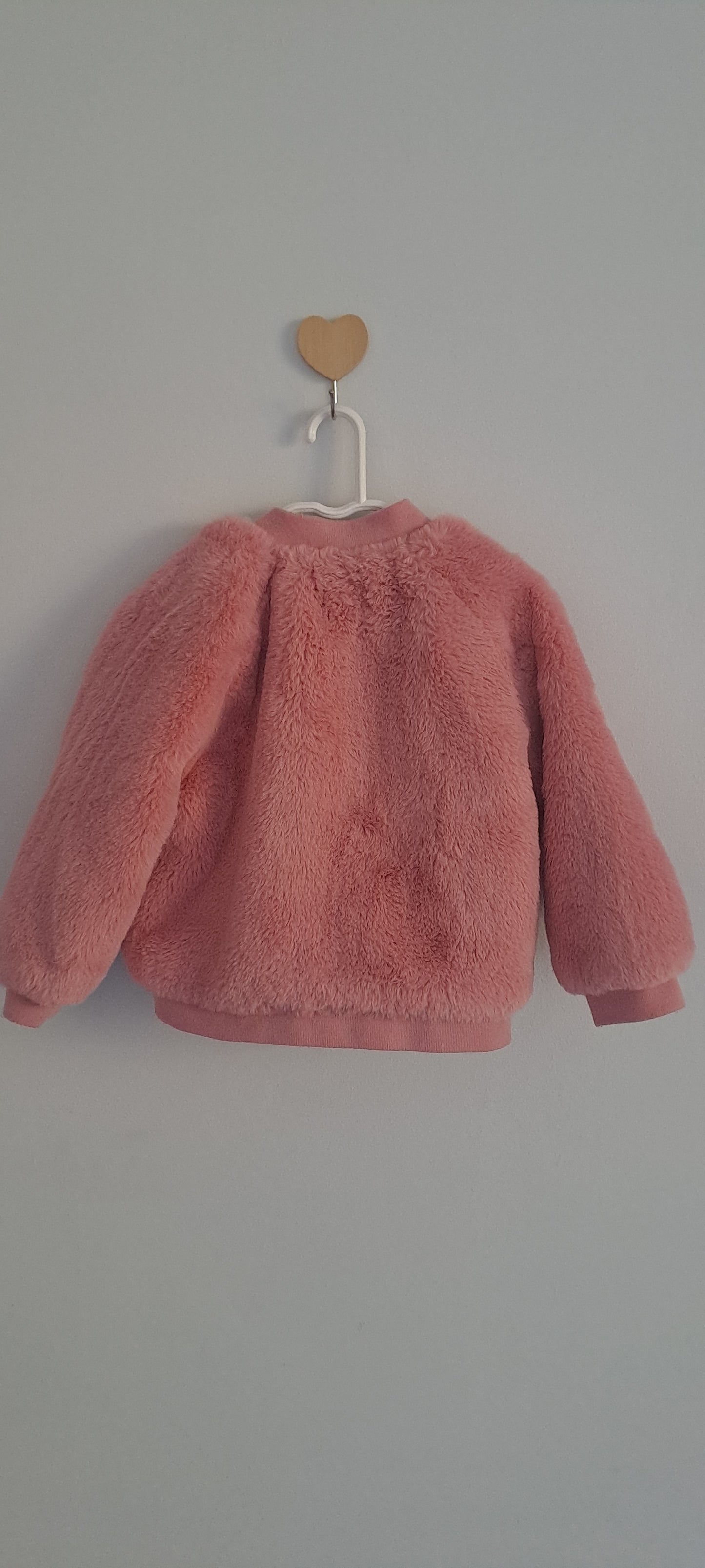 Anko Girls' Faux Fur Bomber Jacket Size 18-24 Months
