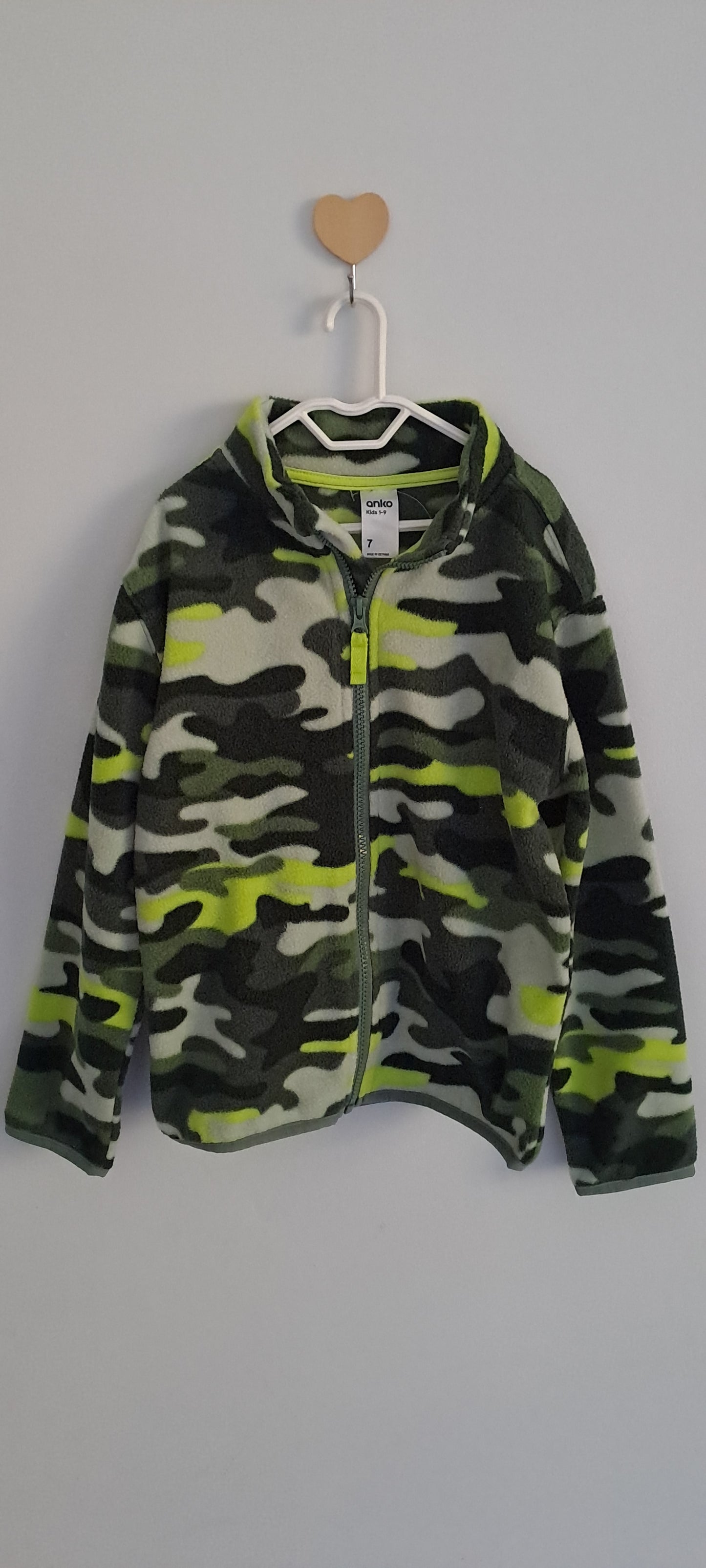 Anko Boys' Polar Fleece Zip-Through Jacket Size 6-8 Years