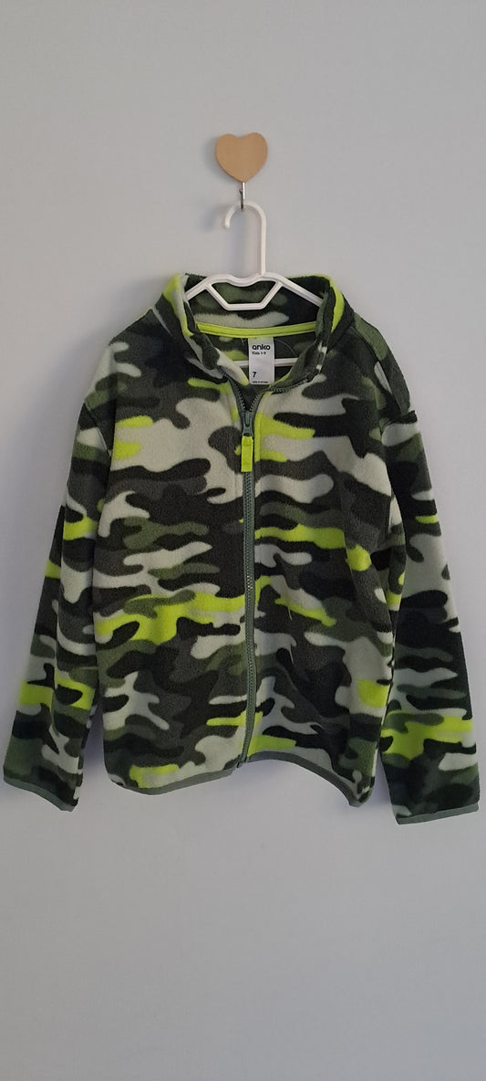 Anko Boys' Polar Fleece Zip-Through Jacket Size 6-8 Years