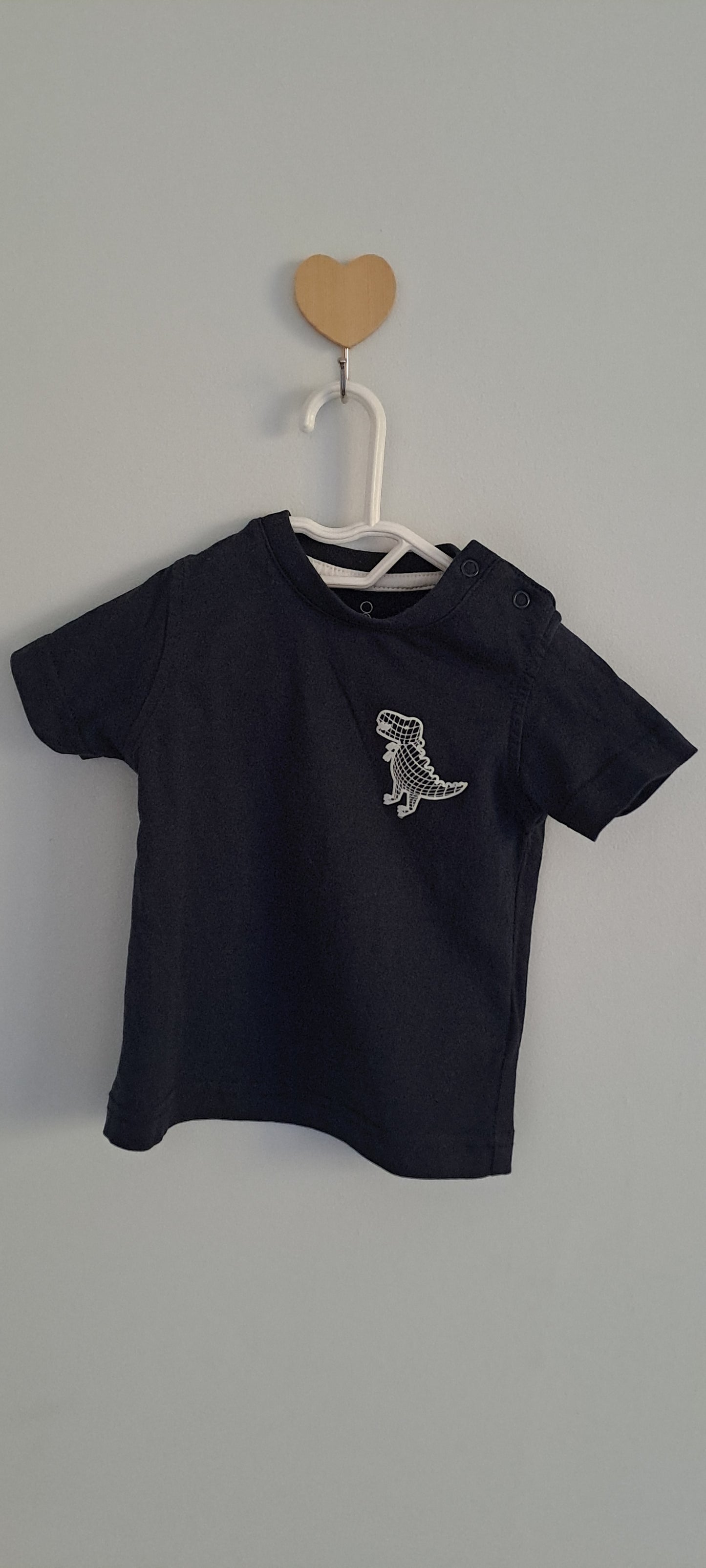 Mothercare Navy Dinosaur Print T-Shirt 1-3 Months