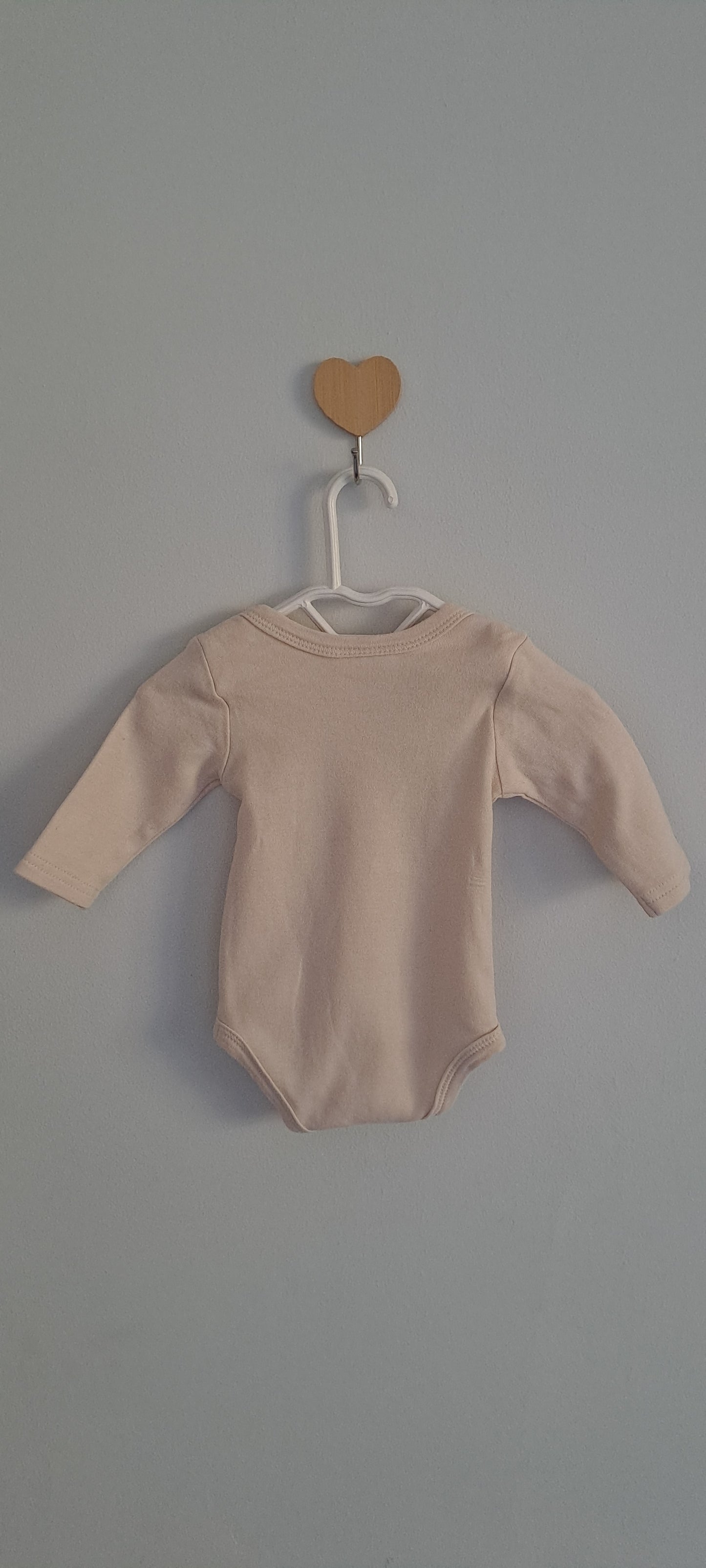 Cuddlesome Beige Long Sleeve Bodysuit Newborn