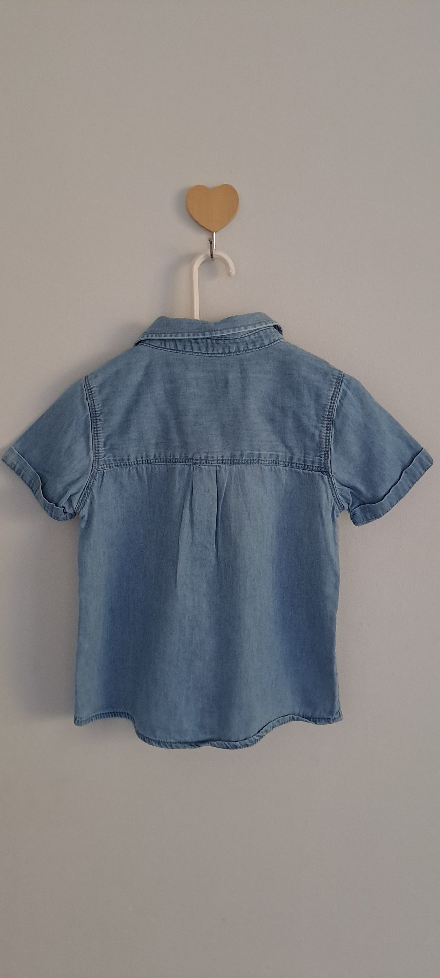 Inextenso Boys' Short Sleeve Denim Shirt 18-24 Months