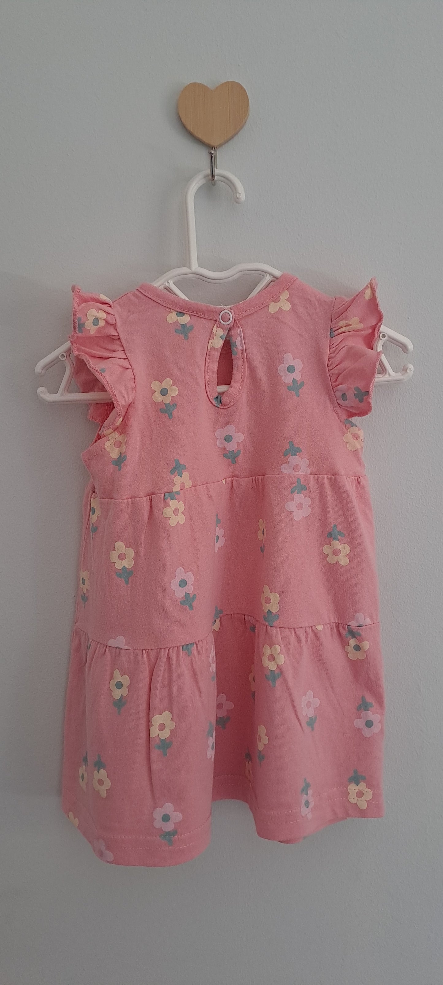 Tiny Tots Pink Floral Dress 6-12 Months