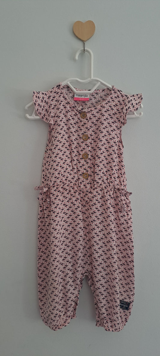 Naartjie Pink Ditsy Floral Romper 6-12 Months