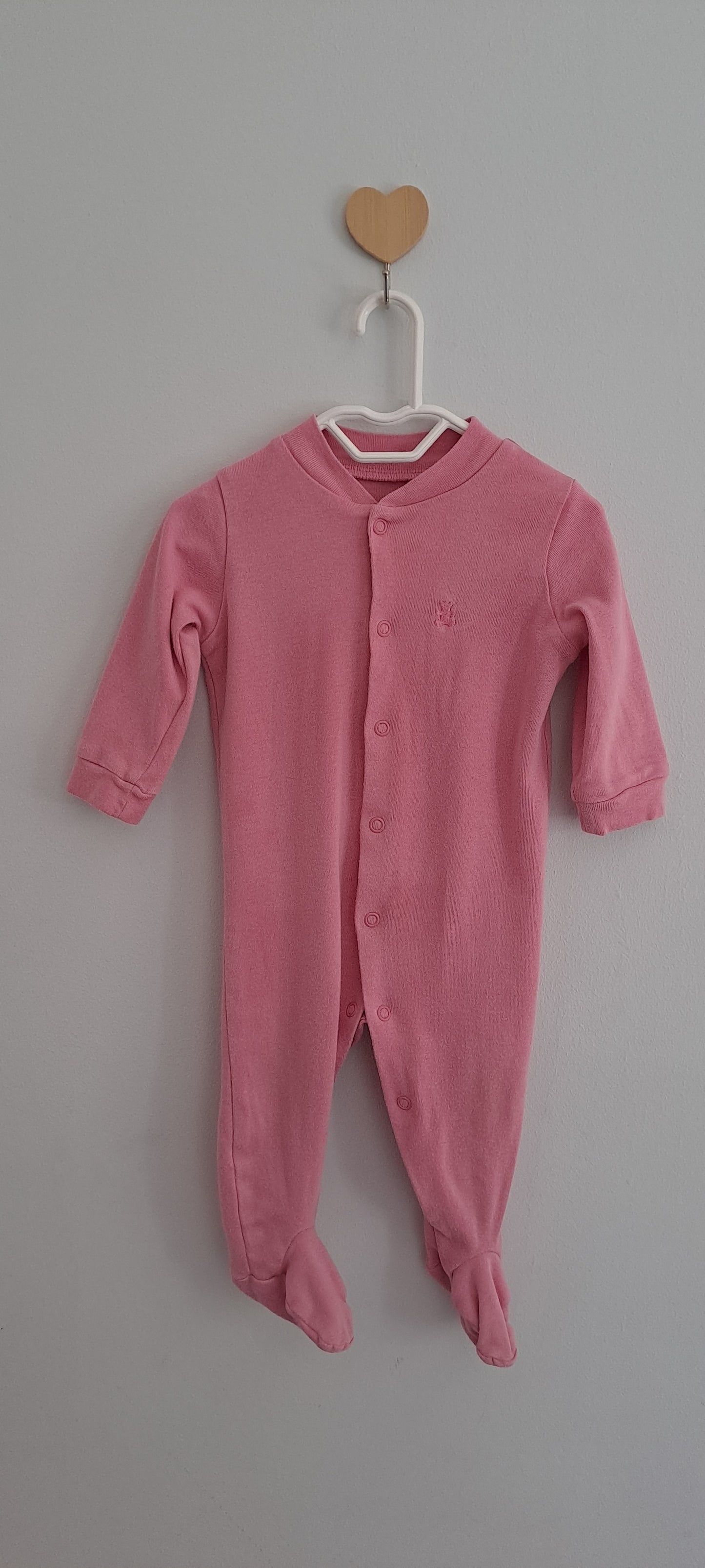 Woolworths Pink Cotton Onesie 3-6 Months