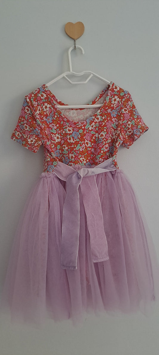 Cotton On Kids Floral Tulle "Sophia" Dress-Up Dress 1-2 Years