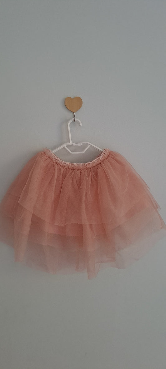 Zara Kids Tiered Pink Tulle Tutu Skirt 2-3 Years