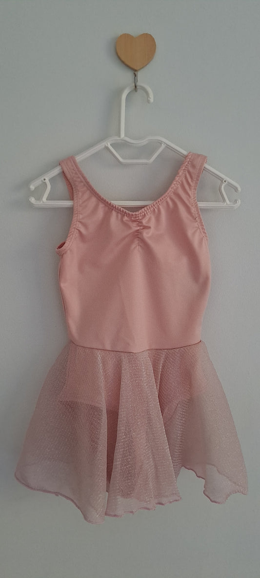 Maxed Ballet Pink Skirted Dance Leotard 3-4 Years