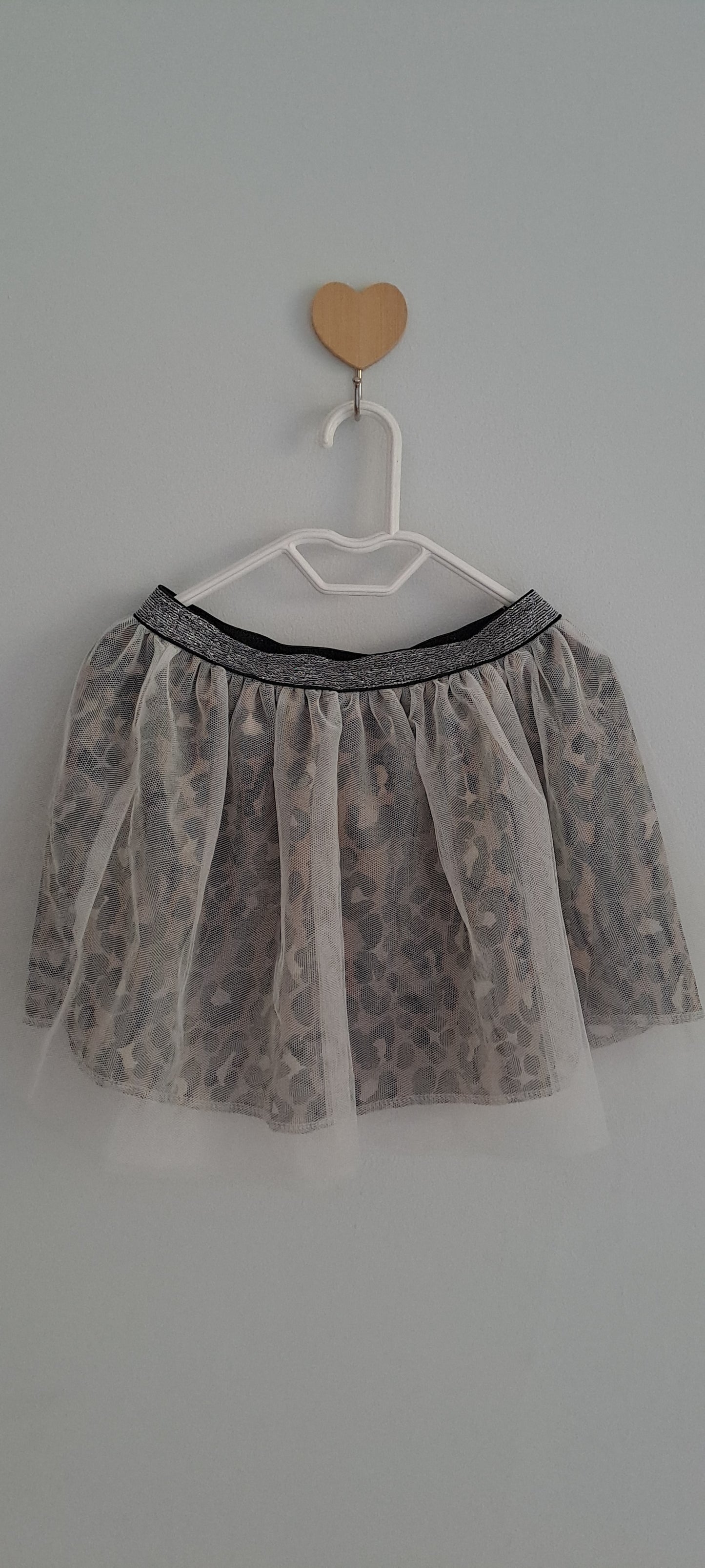 Cuddlesome Grey Animal Print Tulle Tutu Skirt 12-18 Months