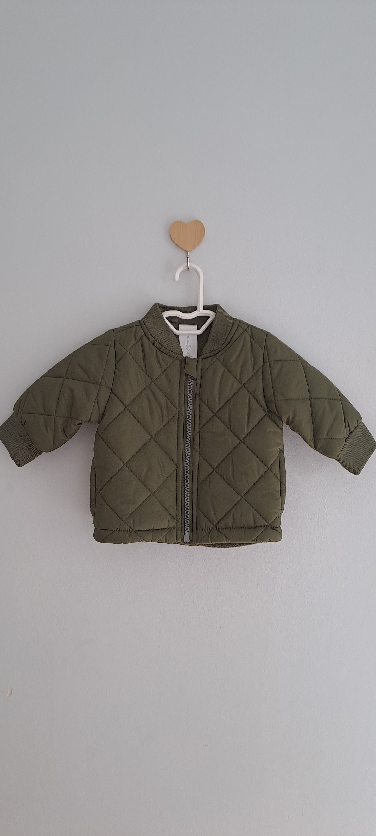 One Two Three Quilted Bomber Jacket 0-3 Months