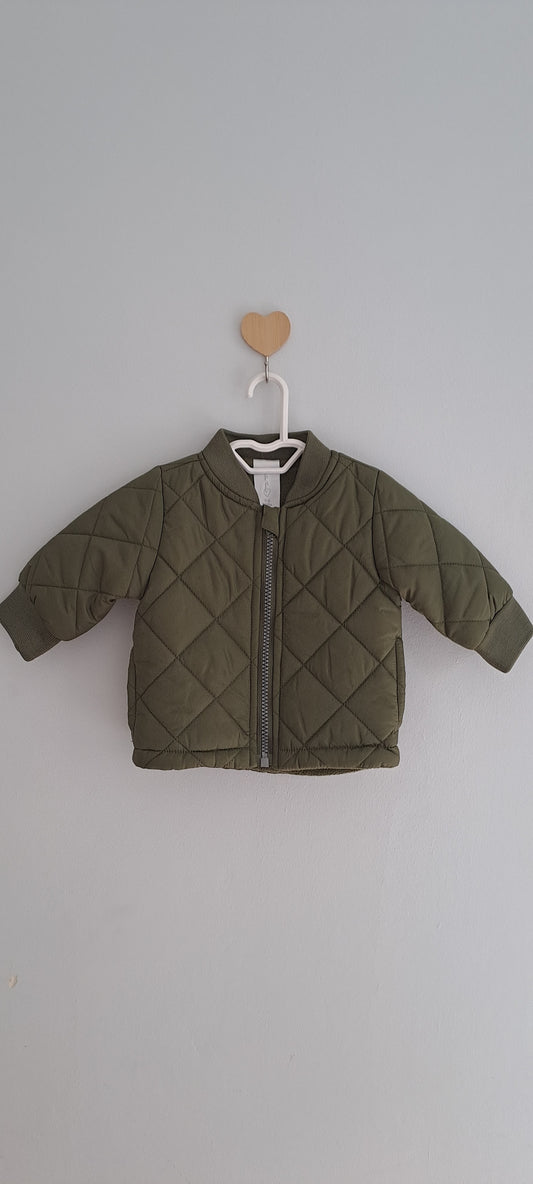 One Two Three Quilted Bomber Jacket 0-3 Months