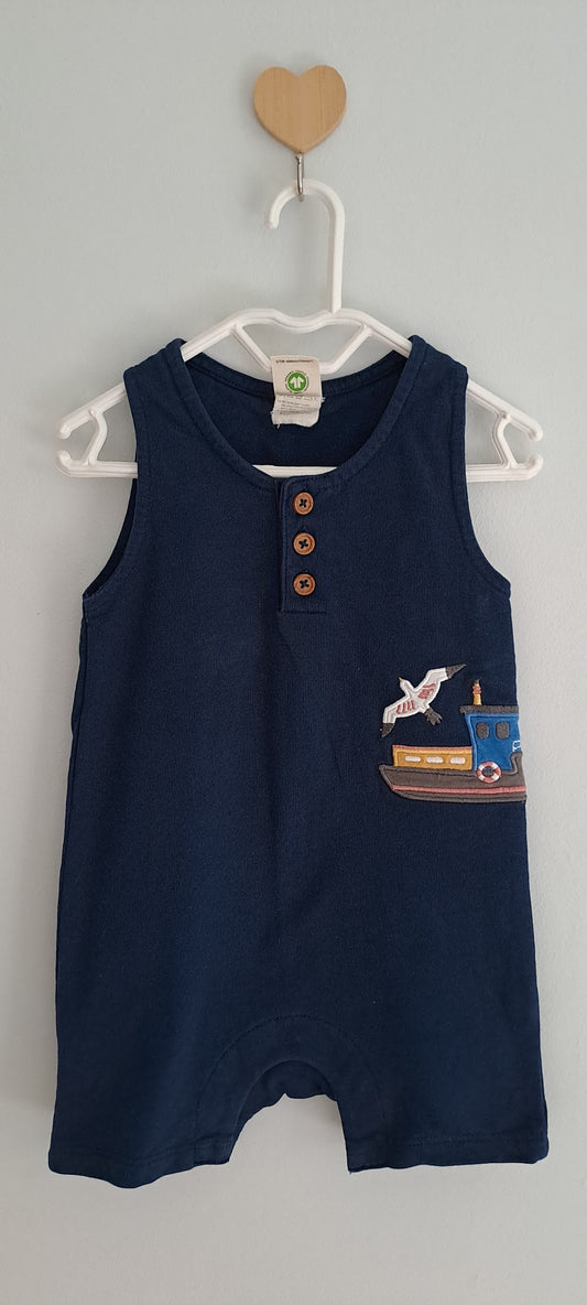Alana Organic Cotton Boat Romper 68 (6-9 Months)
