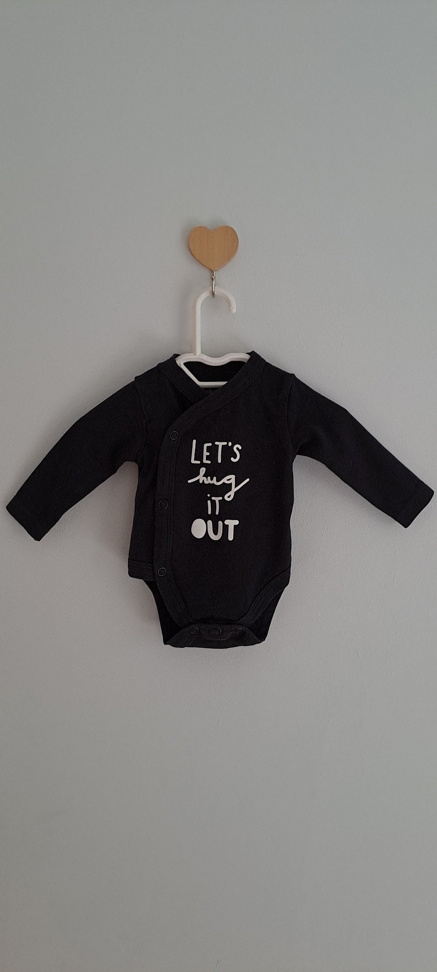 Woolworths "Let's Hug It Out" Wrap Bodysuit Newborn