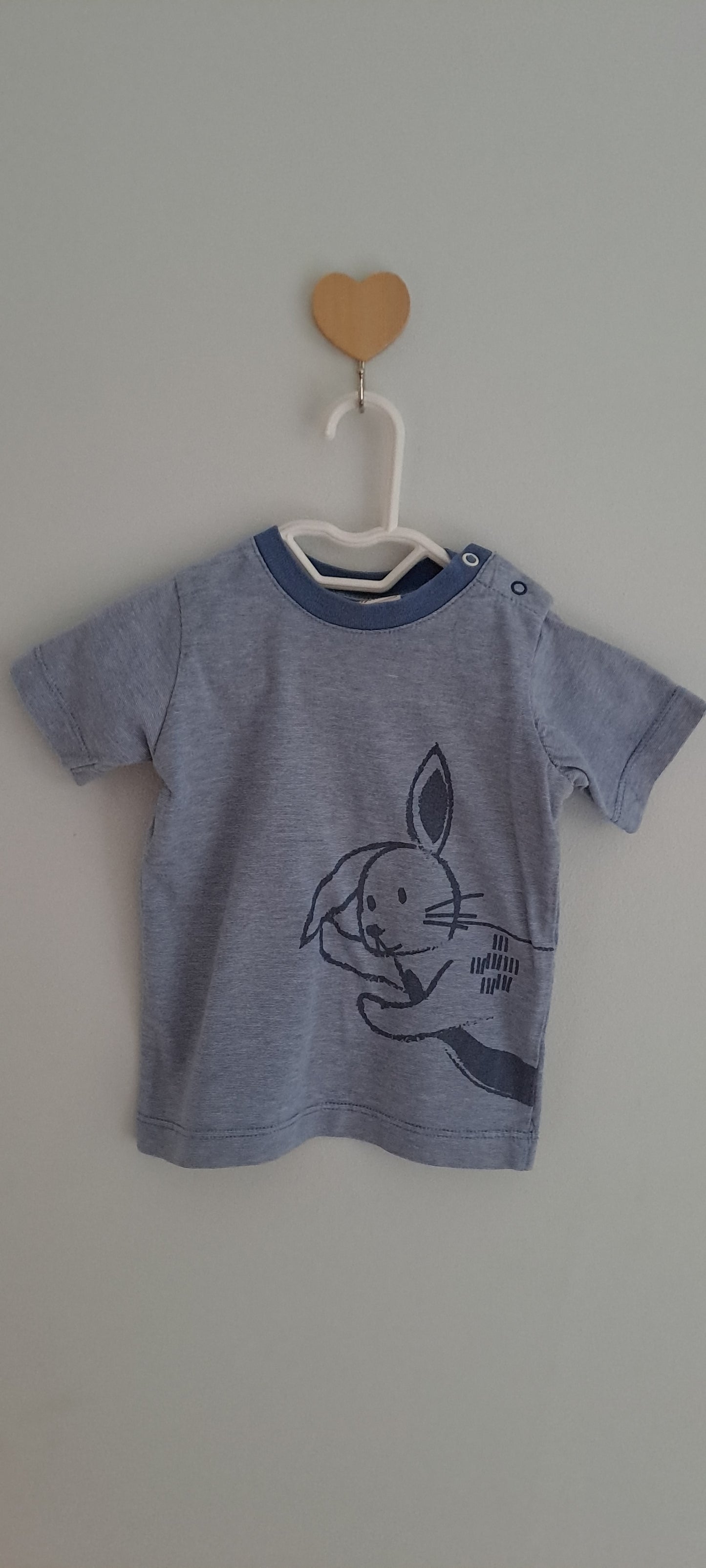 People Wear Organic Rabbit Print T-Shirt 62/68 (3-6 Months)