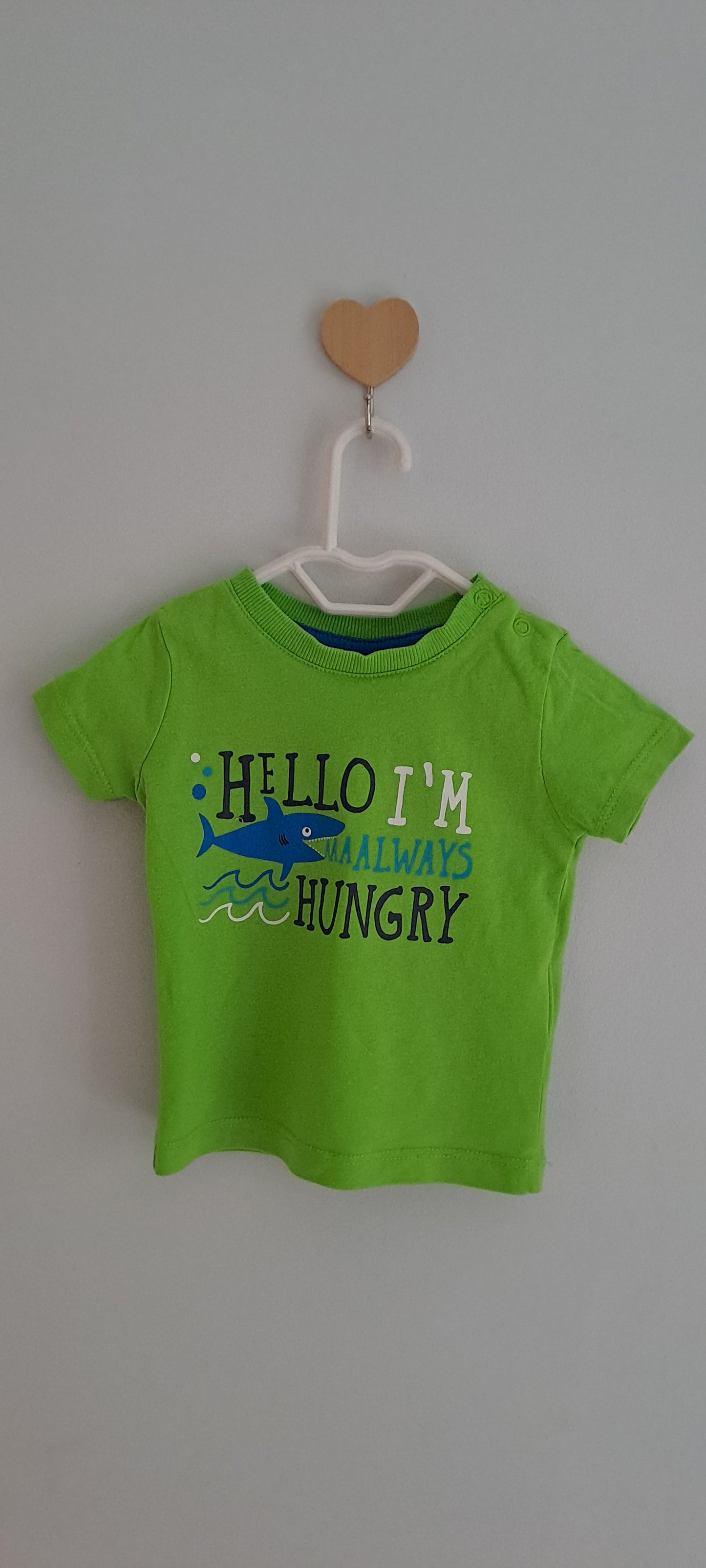 Dopo Dopo Always Hungry Shark T-Shirt 2-4 Months