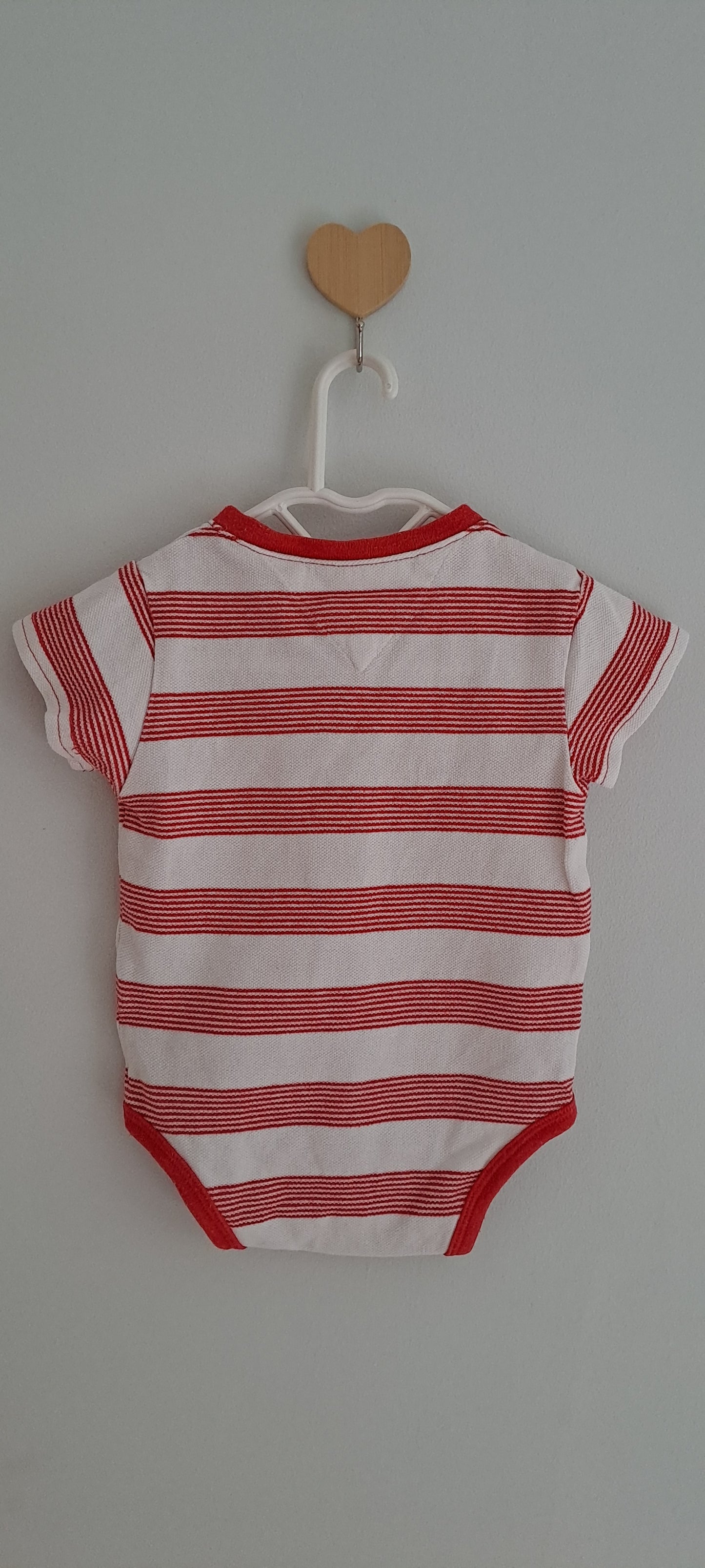 Tommy Hilfiger Striped Polo Bodysuit 0-3 Months