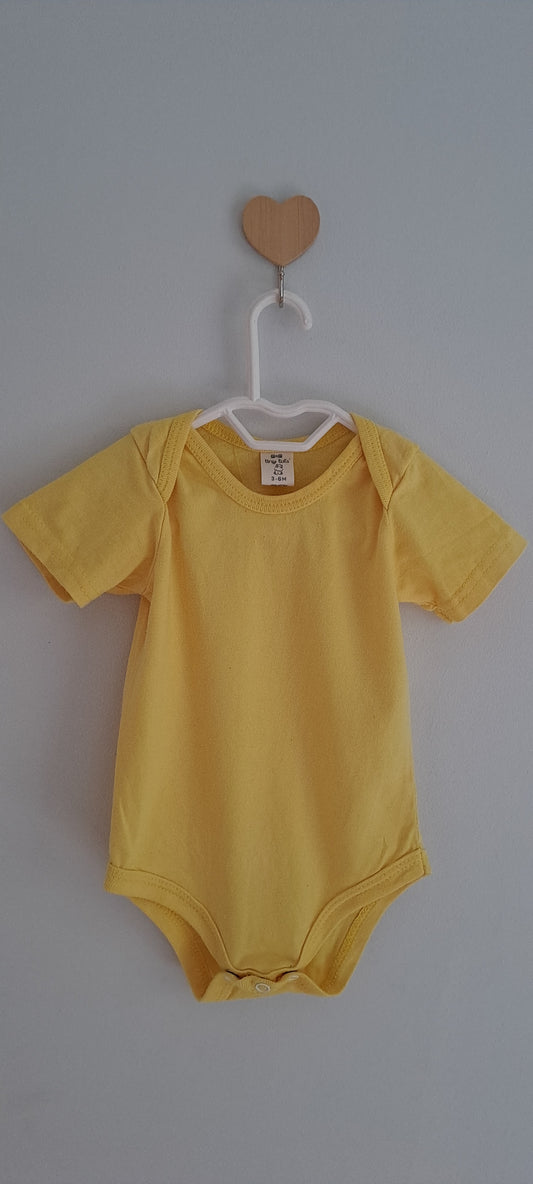 Tiny Tots Yellow Basic Bodysuit 3-6 Months