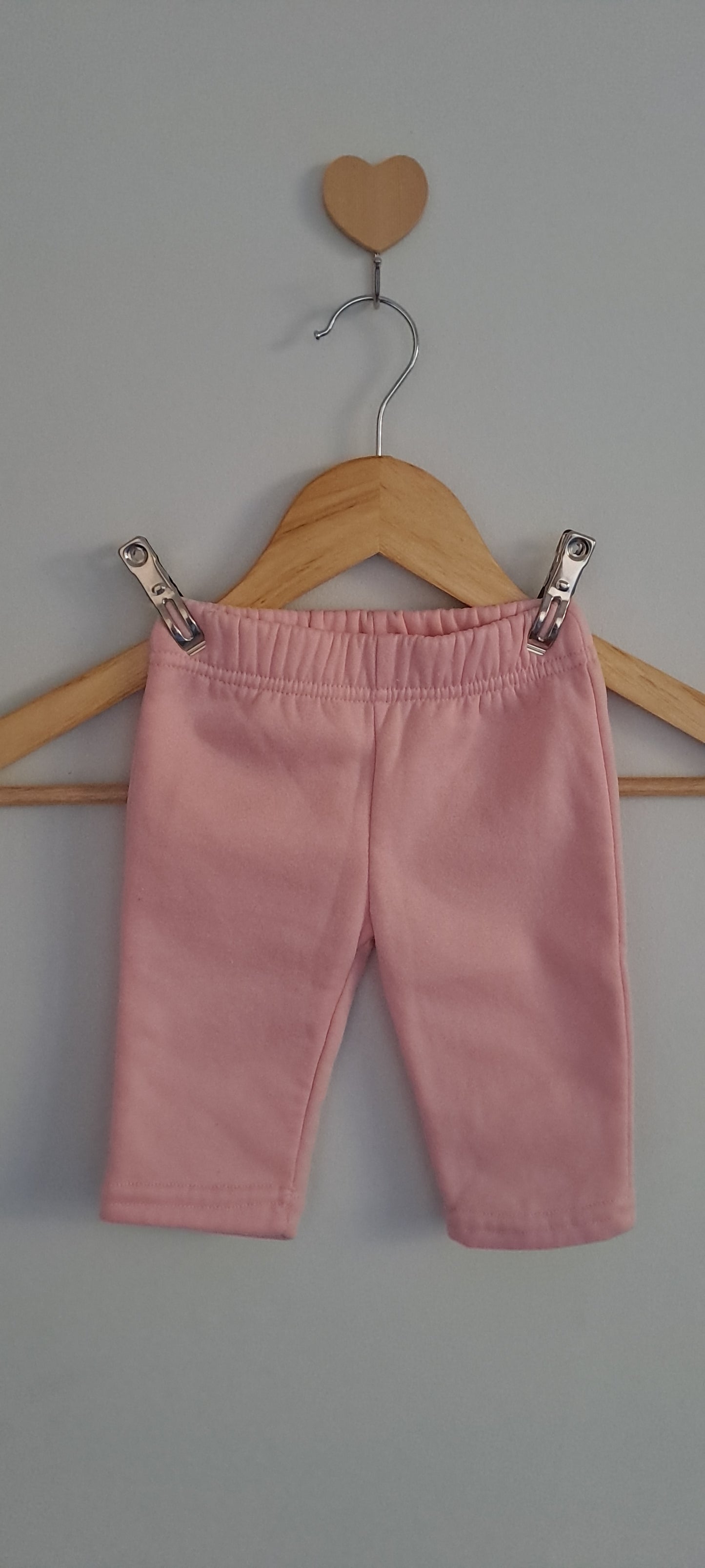 Cuddlesome Pink Fleece-Lined Trackpants 0-3 Months