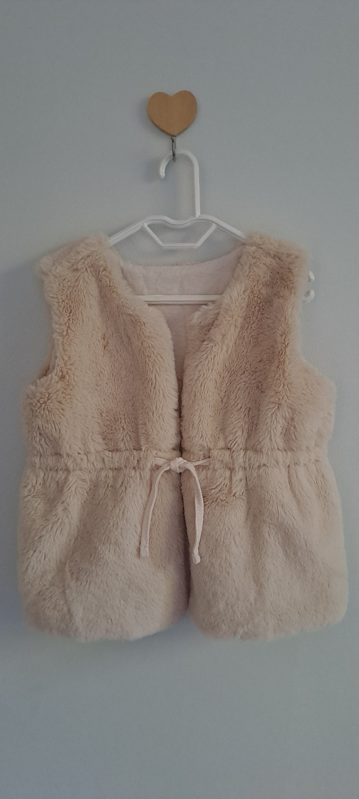 Cream Faux Fur Gilet 12-18 Months