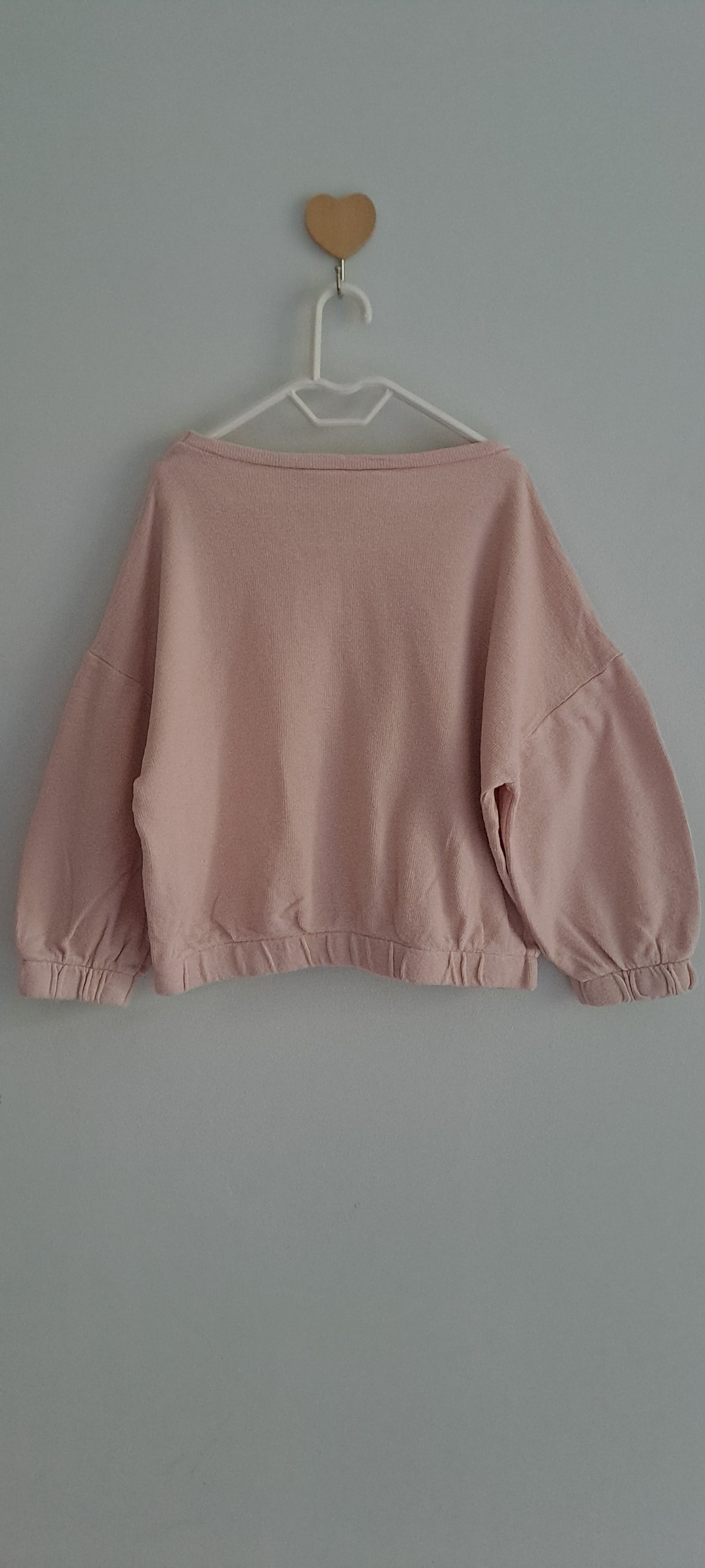Zara Dusty Pink Waffle-Knit Joggers & Bubble Hem Sweatshirt Set | 2-3 Years